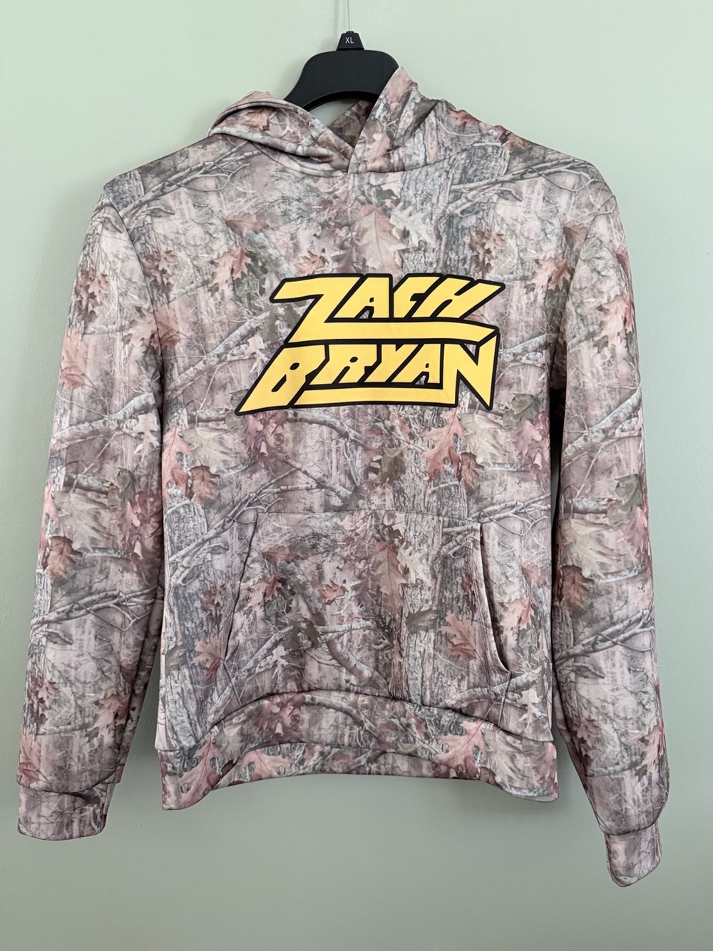 Zach Bryan 2025 Tour Camo Hoodie Size Small Country Concert Sweatshirt